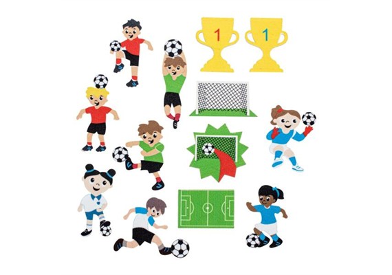 Glorex 2247 715 Moosgummi Sticker Fussball 29 St.