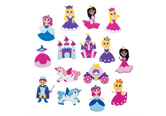 Glorex 2247 716 Moosgummi Sticker Prinzessin 30 St.