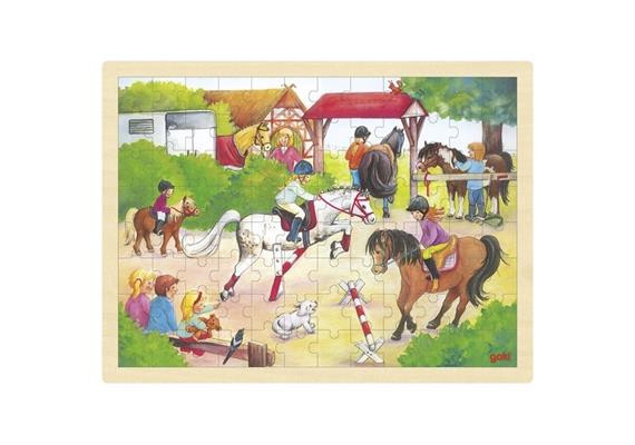 Goki Einlegepuzzle Reitturnier