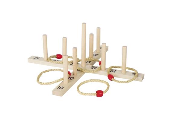 Goki Ringwurfspiel mit 5 Sisalringen