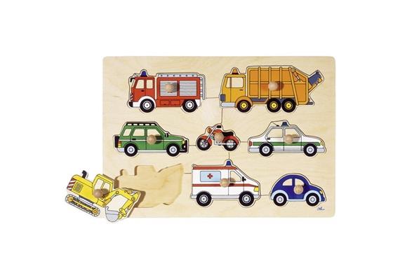 Goki Steckpuzzle Verkehrsmittel 30 x 21 cm