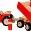 Goki Traktor mit Anhänger Rot | Bild 2