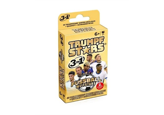 Gomazing 33744 Trumpfstars Fussball Weltstars Quartett 2026