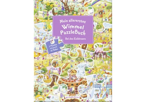 Gondolino Mein allererstes Wimmel-Puzzle Buch Einhörner