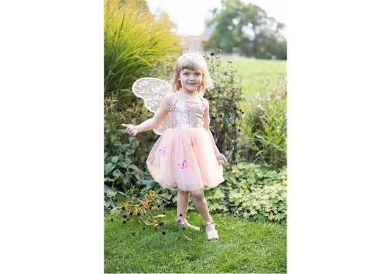 Great Pretenders 35815 Butterfly Bliss Kleid Pfirsich, Grösse 5–6 Jahre