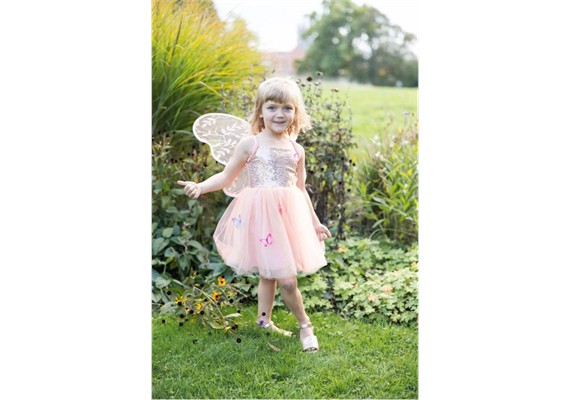 Great Pretenders 35815 Butterfly Bliss Kleid Pfirsich, Grösse 5–6 Jahre