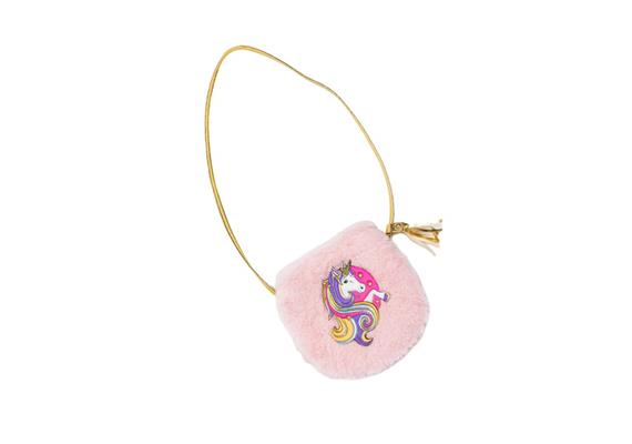Great Pretenders 83320 Flauschige rosa Einhorn Geldbörse