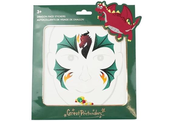 Great Pretenders Gesicht Stickers Drache