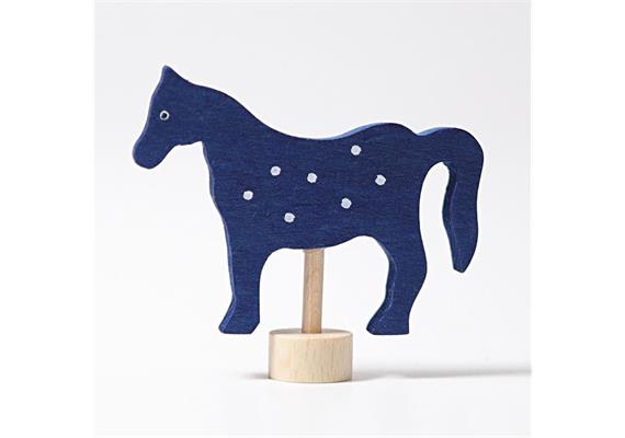 Grimm's 03537 Steckfigur blaues Pferd