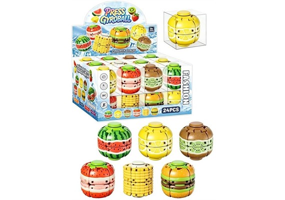 Gyroball Spinner Früchte 1 Stück assortiert