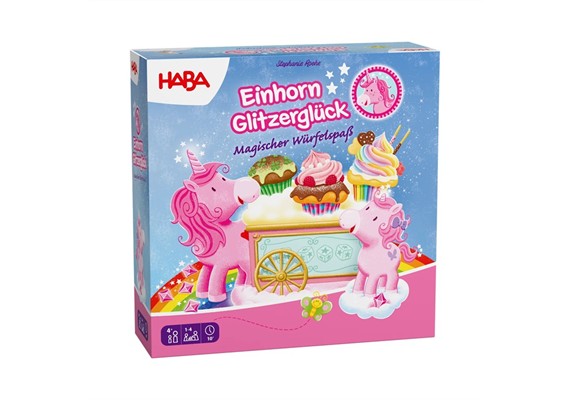 Haba 2013170001 Einhorn Glitzerglück - Magischer Würfelspass