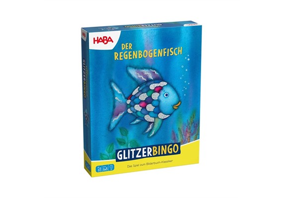 Haba 2013959001 Der Regenbogenfisch - Glitzer-Bingo