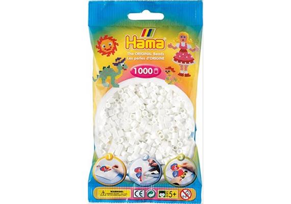 HAMA 207-01 - Bügelperlen weiss 1000 Stück