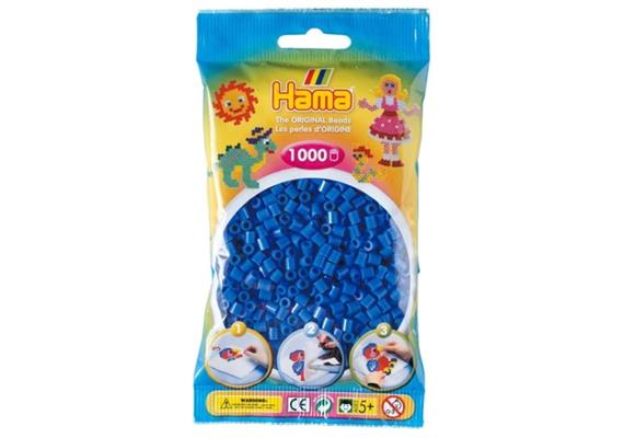 HAMA 207-09 - Bügelperlen hellblau 1000 Stück