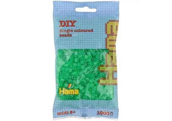 HAMA 207-16 Bügelperlen grün transparent 1000 Stück