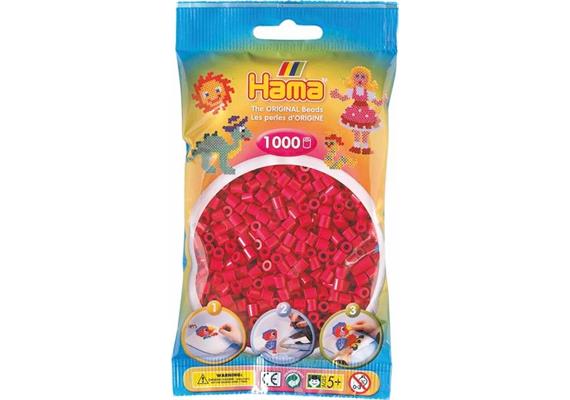 HAMA 207-29 - Bügelperlen Violettrot 1000 Stück