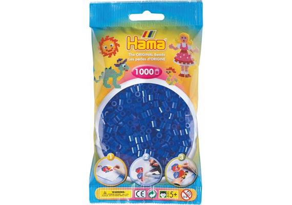 HAMA 207-36 - Bügelperlen Neon-Blau 1000 Stück