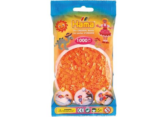 HAMA 207-38 - Bügelperlen Neon-Orange 1000 Stück