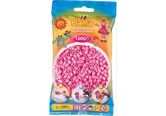 HAMA 207-48 - Bügelperlen pastellpink 1000 Stück