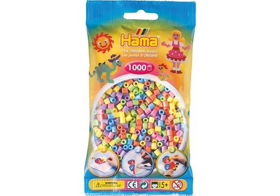HAMA 207-50 - Bügelperlen Pastell Farben 1000 Stück