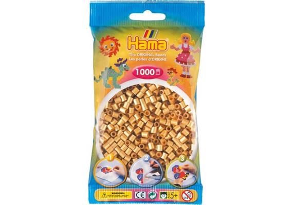 HAMA 207-61 - Bügelperlen Gold 1000 Stück