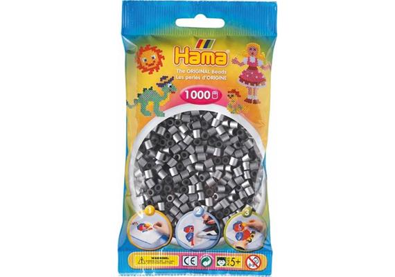 HAMA 207-62 - Bügelperlen Silber 1000 Stück