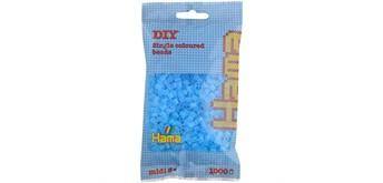 HAMA 207-73 Bügelperlen aqua transparent 1000 Stück