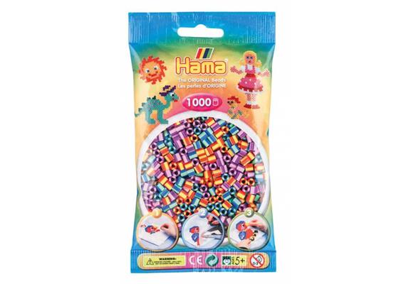 HAMA 207-92 - Bügelperlen gestreift, 1000 Stück 3 Sorten