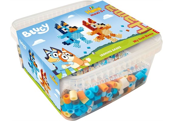 Hama 8756 Maxibox Maxi-Perlen Bluey 900 Stück