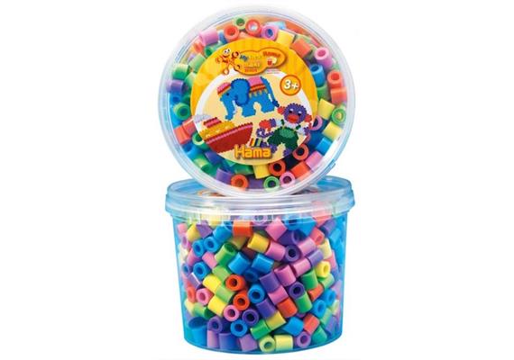HAMA Bügelperlen Maxi - Dose Pastell Mix 600 Perlen (6 Farben)