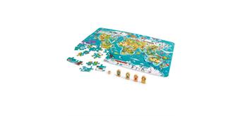 Hape 2 in 1 Weltreise Spiel und Puzzle