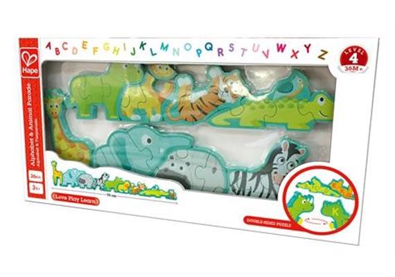 Hape E1627 Alphabet und Tierparade