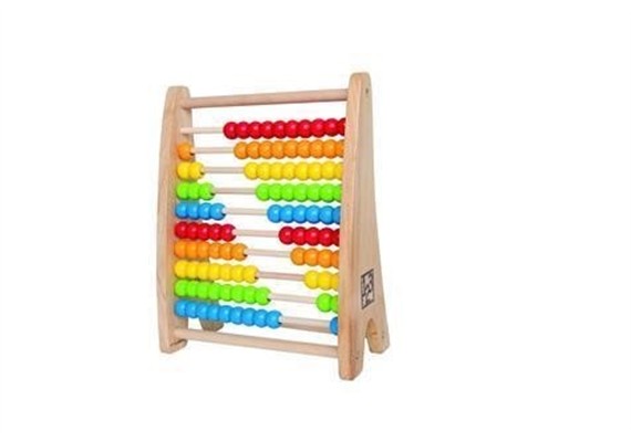 Hape Zählrahmen Abakus Regenbogen Rechenrahmen
