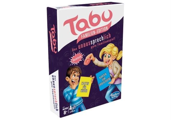 Hasbro Tabu Familienedition mit extra Karten für Kinder