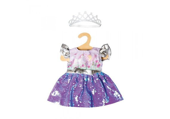 Heless 1131 Kleid Fee und Einhorn Wendepailletten 28 - 35 cm