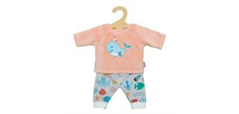 Heless 1285 Flauschiger Pyjama "Wal Bobby", 2-teilig, 28 - 35 cm