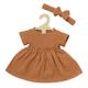 Heless 1425 Puppenkleid karamell 28 - 35 cm