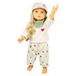 Heless 1516 Puppen-Kordhose "Herz-Konfetti" mit T-Shirt und Nickituch, Gr. 28 - 35 cm | Bild 2