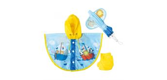 Heless 175 Regencape mit Puppenschirm 28 - 35 cm