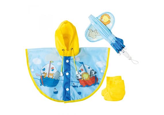 Heless 175 Regencape mit Puppenschirm 28 - 35 cm