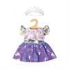 Heless 2131 Kleid Fee und Einhorn Wendepailletten 28 - 35 cm