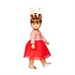 Heless 2151 Weihnachtskleid mit Haarband "Rentier Rudi", Gr. 35-45 cm | Bild 2