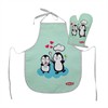 Heless 223 Kinderschürze mit Topfhandschuh Pinguin