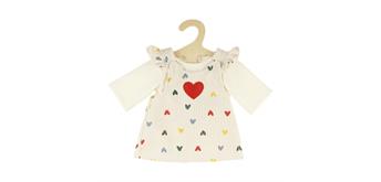 Heless 2530 Puppen-Kordkleid ''Herz-Konfetti'' mit T-Shirt, Gr. 35 - 45 cm