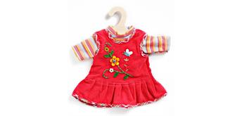 Heless 510 Peppiges Kleid rosa mit T-Shirt, Gr. 35-45 cm