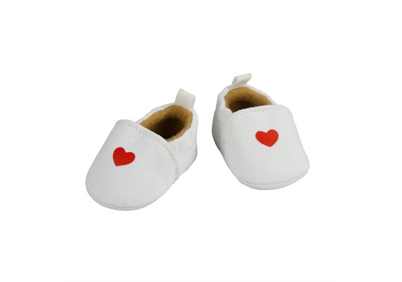 Heless 5301 Puppen-Slipper mit Herz, Gr. 30 - 34 cm