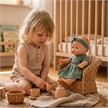 Heless 54022 Set: Gordi Puppe mit Biokleid, salbeigrün, Mädchen, 34 cm | Bild 4