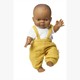 Heless 54023 Set: Gordi Puppe mit Bio-Latzhose, honiggelb, Junge, 34 cm