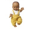 Heless 54023 Set: Gordi Puppe mit Bio-Latzhose, honiggelb, Junge, 34 cm