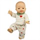 Heless 54036 Set: Gordi Puppe mit Kordhose und Oberteil, Junge, 34 cm